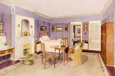 Design for the Interior of a Bedroom, early 20th century